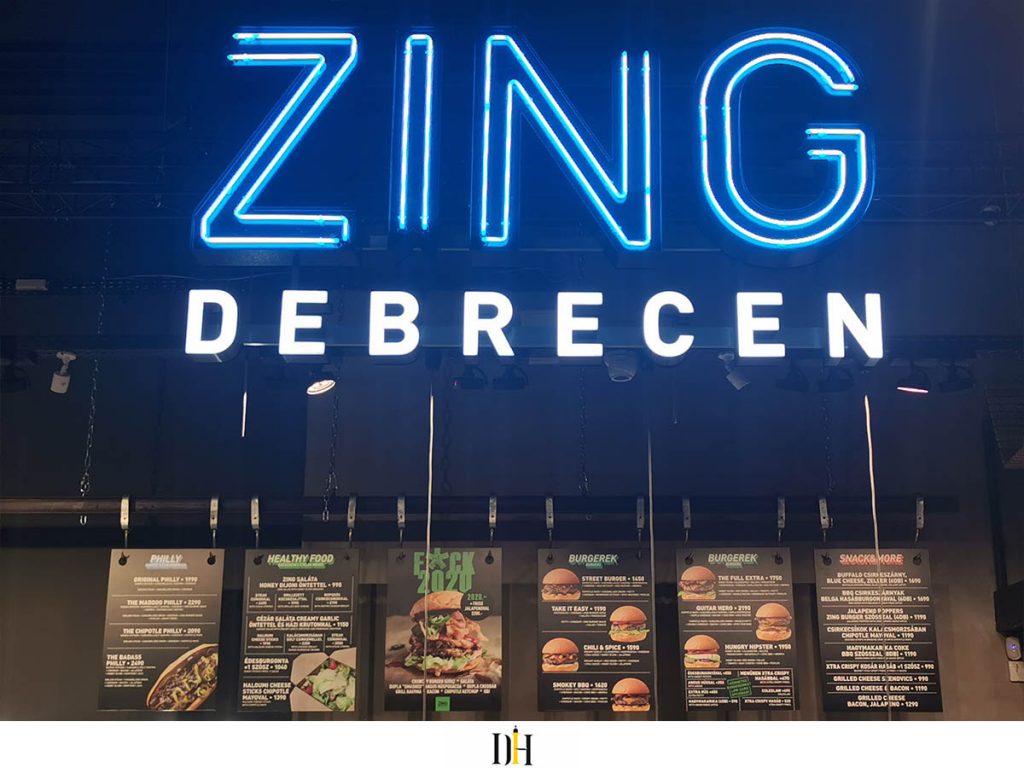 Teljes a debreceni ZING Burger kínálata