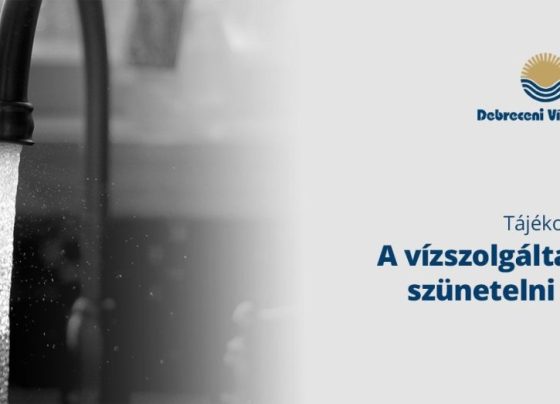 Debreceni Vízmű Zrt. - a vízszolgáltatás szünetelni fog
