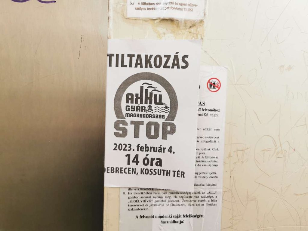 Akkumulátorgyár elleni tüntetést szerveznek február 4-re