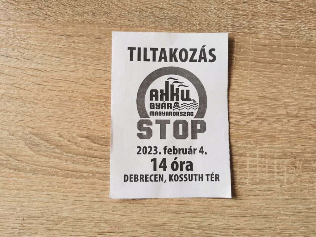 Akkumulátorgyár elleni tüntetést szerveznek február 4-re