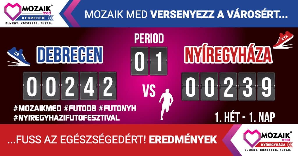 Debrecen vs Nyíregyháza futóversenyt szervezett a Mozaik Med