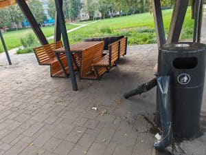 A tócóskerti filagória rongálás már mindennapos a környéken