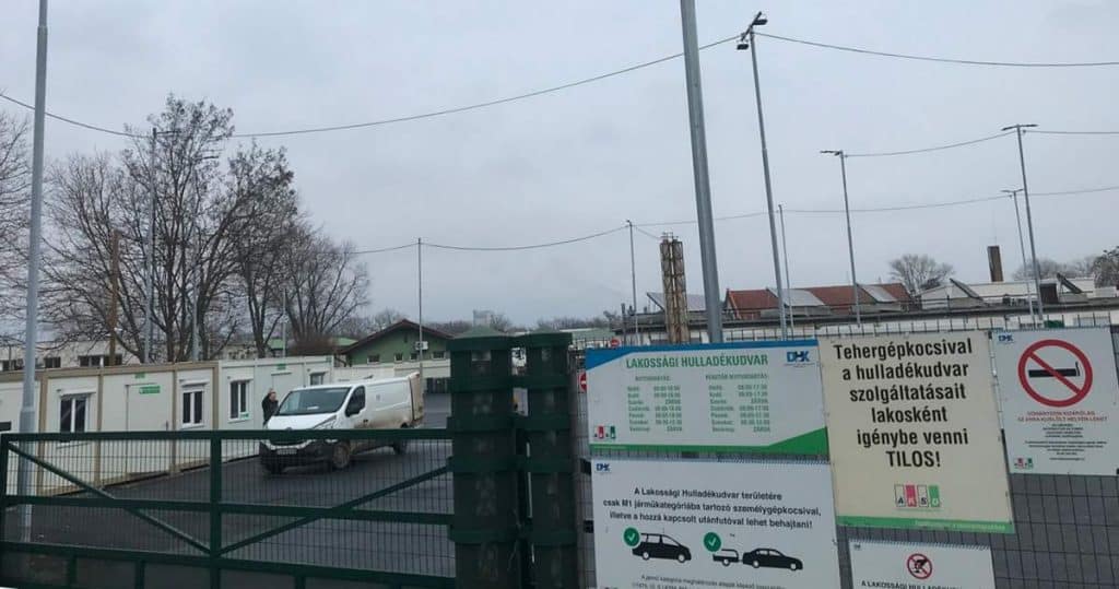 Időpont foglalással lehet a hulladékudvarba autóval behajtani novembertől