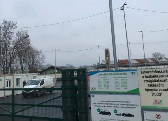 Időpont foglalással lehet a hulladékudvarba autóval behajtani novembertől