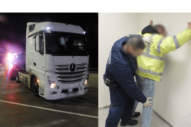 Mikulás csomag helyett bilincset kapott a körözött kamion miatt