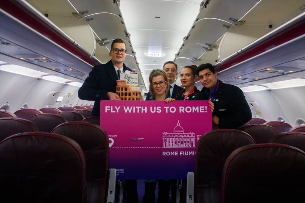 Elindult a Debrecen-Róma repülőjárat